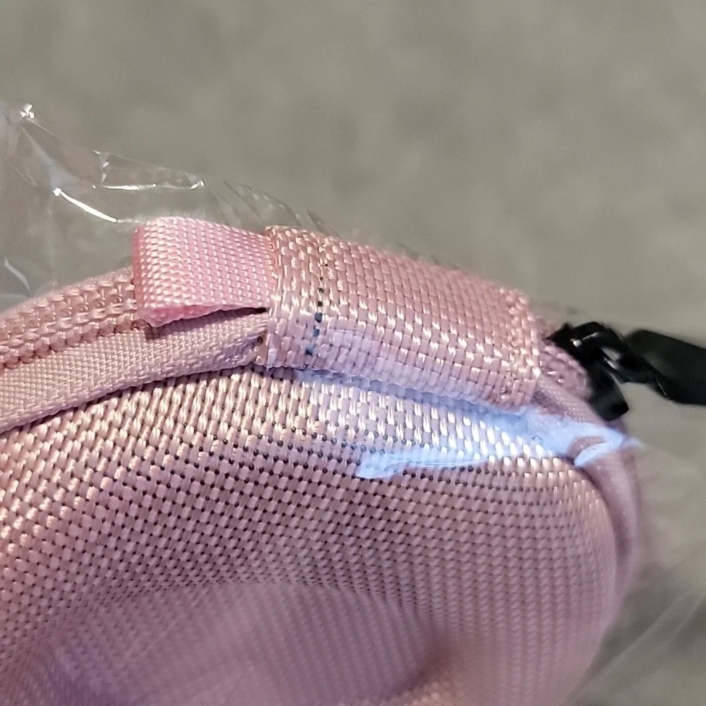 NEW Invicta Logo Pink Textured Round Single Watch Zipper Travel Case
